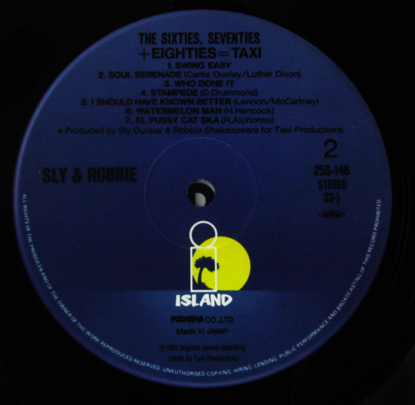 Sly & Robbie - The Sixties, Seventies + Eighties = Taxi (Vinyl, LP, Album, Stereo) Near Mint (NM or M-) / Very Good Plus (VG+)