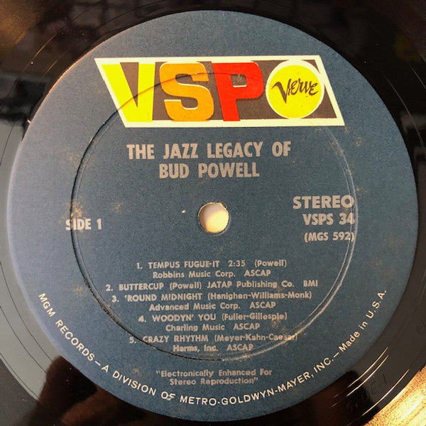 Bud Powell - The Jazz Legacy Of Bud Powell (Vinyl, LP, Compilation,...