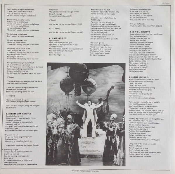 Various - The Wiz / The Super Soul Musical "Wonderful Wizard Of Oz" = ザ・ウィズ (Vinyl, LP, Album, Reissue, Stereo) Very Good (VG) / Very Good (VG)