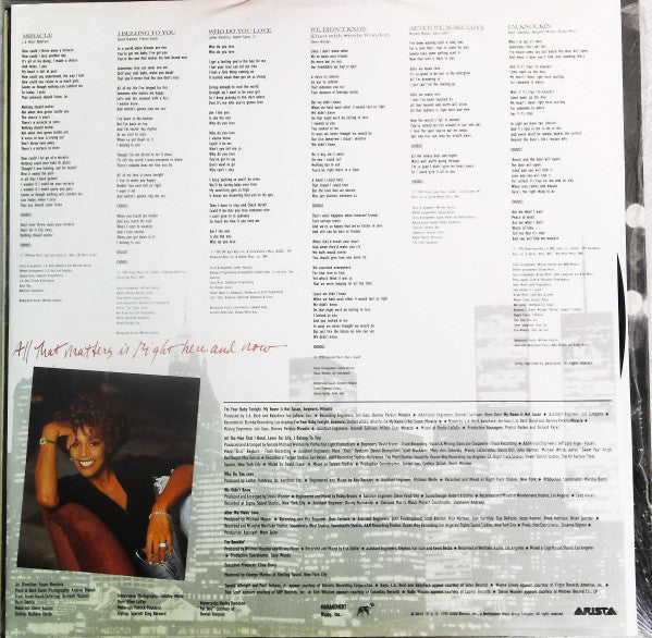 Whitney Houston - I'm Your Baby Tonight (Vinyl, LP, Album) Near Mint (NM or M-) / Very Good Plus (VG+)