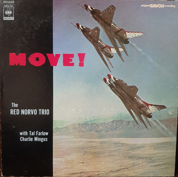 The Red Norvo Trio - Move! (Vinyl, LP, Promo, Reissue, Mono) Very Good Plus (VG+) / Good Plus (G+)