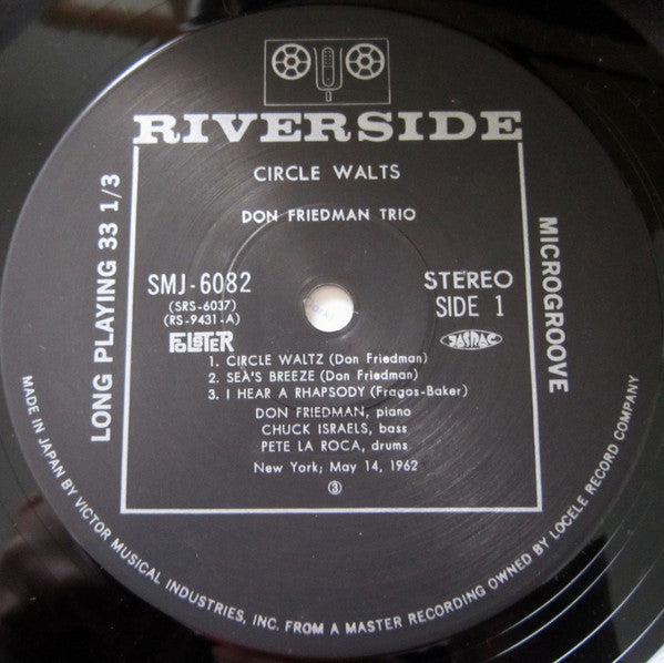 Don Friedman Trio - Circle Waltz (Vinyl, LP, Album, Reissue, Stereo)