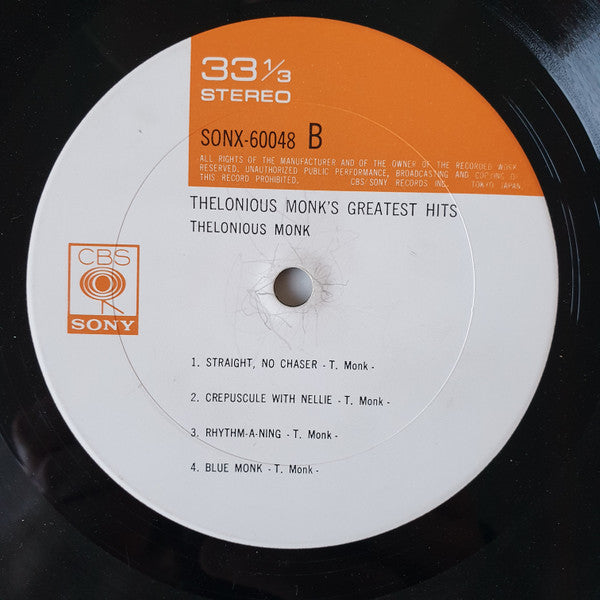 Thelonious Monk - Thelonious Monk's Greatest Hits (Vinyl, LP, Compi...