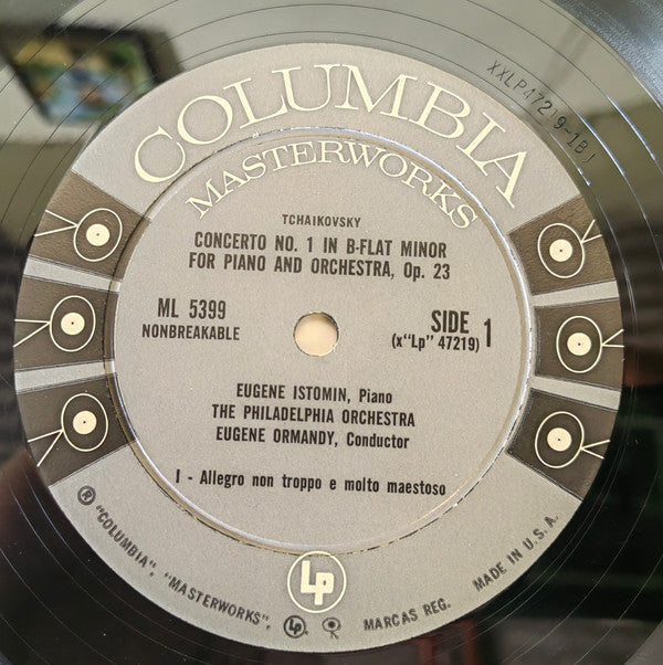 Eugene Istomin - Tchaikovsky Piano Concerto No. 1 In B-Flat Minor, Op. 23 (Vinyl, LP, Mono) Good Plus (G+) / Very Good (VG)
