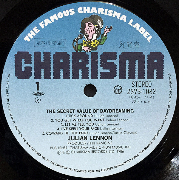 Julian Lennon - The Secret Value Of Daydreaming (Vinyl, LP, Album, Promo) Near Mint (NM or M-) / Very Good (VG)