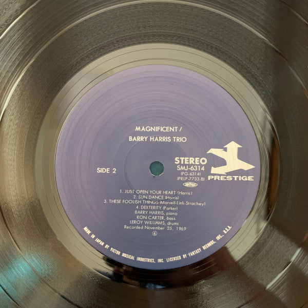 Barry Harris Trio - Magnificent! (Vinyl, LP, Album, Reissue, Stereo) Near Mint (NM or M-) / Very Good Plus (VG+)