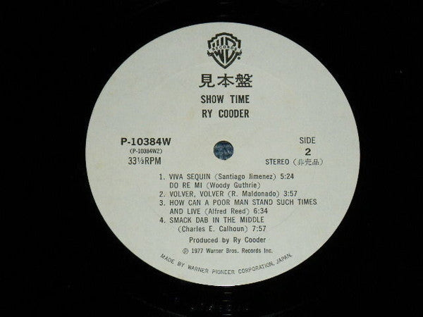 Ry Cooder - Show Time (Vinyl, LP, Album, Promo) Very Good (VG) / Poor (P)