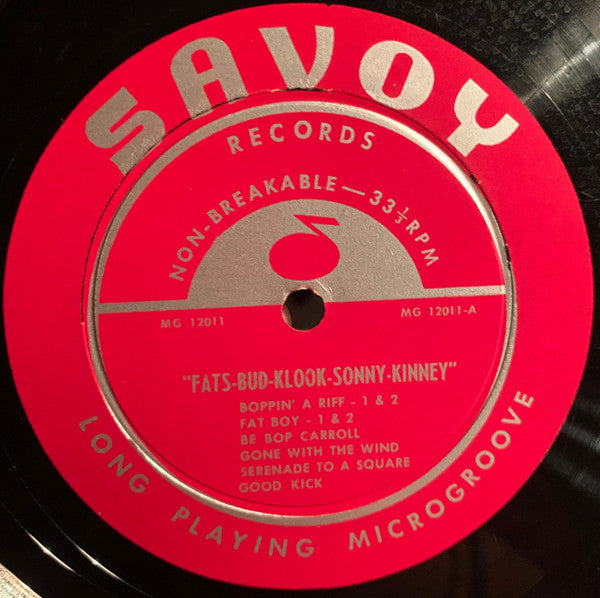 Fats Navarro - Fats-Bud-Klook-Sonny-Kinney (Vinyl, LP, Album, Mono) Very Good (VG) / Very Good (VG)