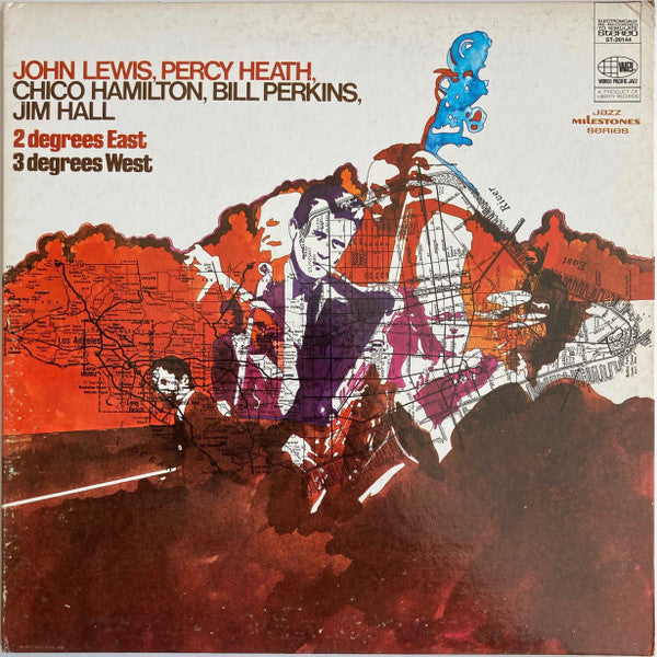 John Lewis (2) - 2 Degrees East, 3 Degrees West (Vinyl, LP, Album, Reissue, Stereo) Good Plus (G+) / Very Good (VG)