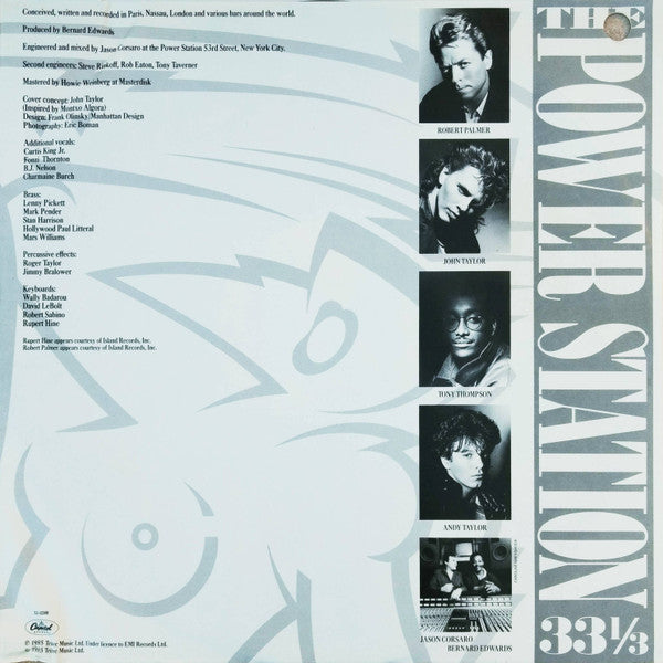 The Power Station - The Power Station 33⅓ (Vinyl, LP, Album) Very Good (VG) / Very Good Plus (VG+)