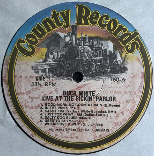 Buck White & The Down Home Folks - In Person (At Randy Wood's Old Time Picking Parlor) (Vinyl, LP, Album) Good Plus (G+) / Very Good Plus (VG+)