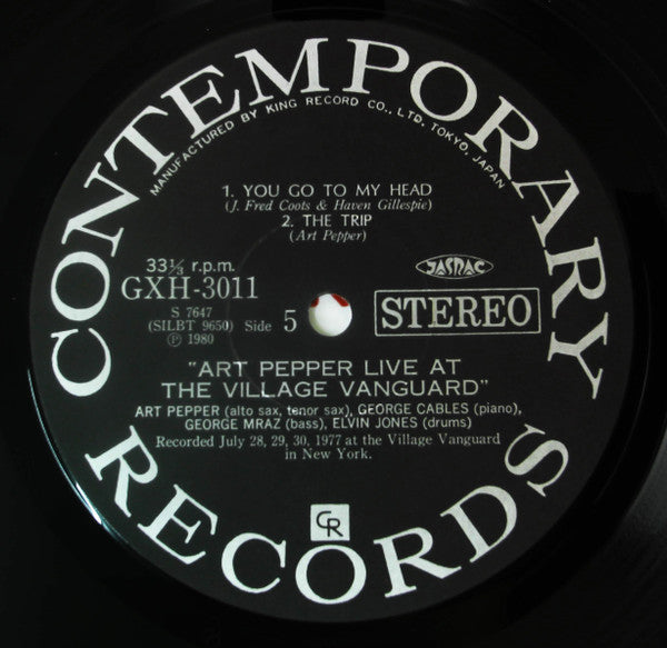 Art Pepper - Live At The Village Vanguard (Vinyl, Box Set, LP, Albu...