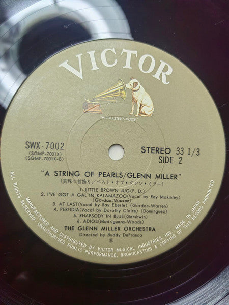 The Glenn Miller Orchestra - A String Of Pearls (Vinyl, LP, Album, Stereo) Good Plus (G+) / Good Plus (G+)