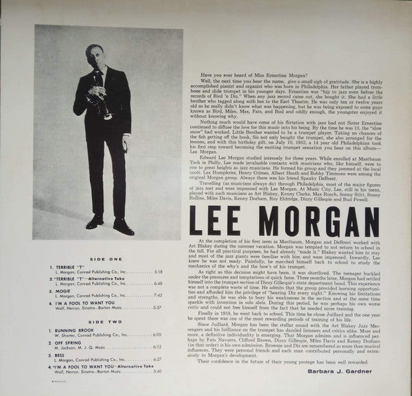 Lee Morgan - Here's Lee Morgan (Vinyl, LP, Album, Stereo) Very Good Plus (VG+) / Very Good (VG)
