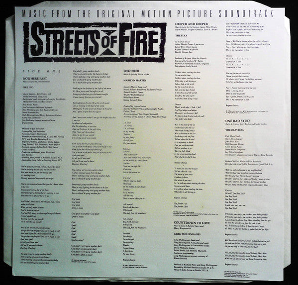Various - Streets Of Fire (Music From The Original Motion Picture S...