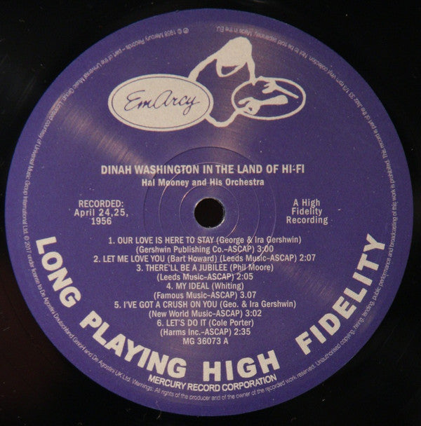 Dinah Washington - In The Land Of Hi-Fi (Vinyl, LP, Album, Reissue)