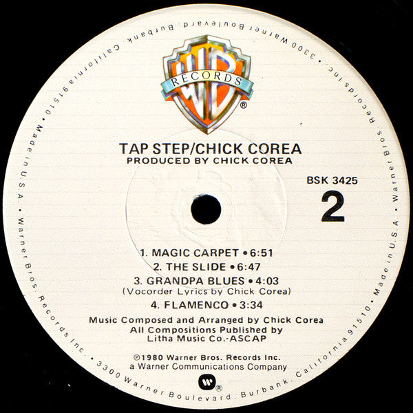 Chick Corea - Tap Step (Vinyl, LP, Album, Stereo) Good Plus (G+) / Good Plus (G+)