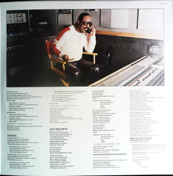 Stevie Wonder - The Woman In Red (Selections From The Original Motion Picture Soundtrack) (Vinyl, LP, Album) Very Good Plus (VG+) / Very Good Plus (VG+)