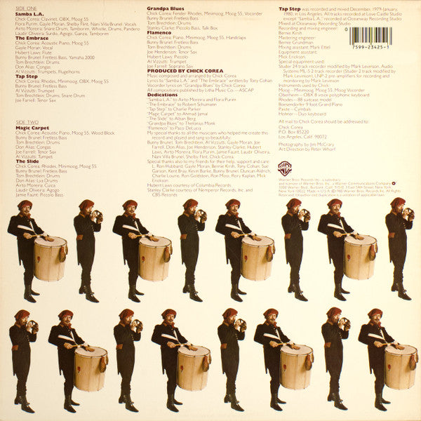 Chick Corea - Tap Step (Vinyl, LP, Album, Stereo) Good Plus (G+) / Good Plus (G+)