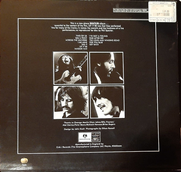 The Beatles - Let It Be (Vinyl, LP, Album, Reissue, Remastered) Very Good Plus (VG+) / Very Good Plus (VG+)