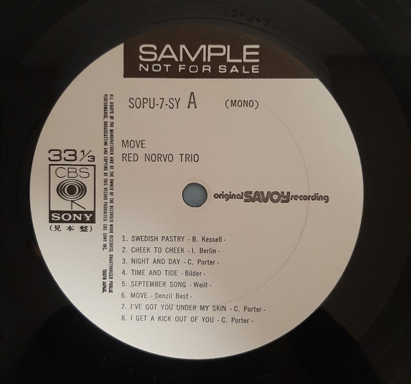 The Red Norvo Trio - Move! (Vinyl, LP, Promo, Reissue, Mono) Very Good Plus (VG+) / Good Plus (G+)