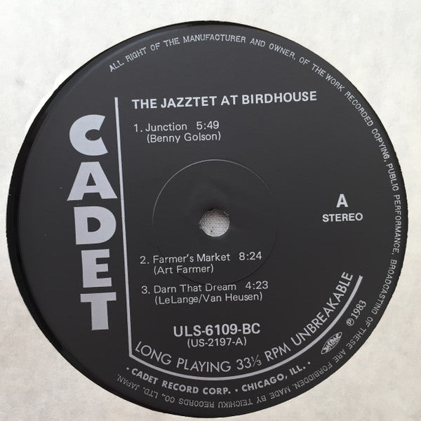 The Jazztet - At Birdhouse (Vinyl, LP, Album, Reissue, Stereo) Near Mint (NM or M-) / Near Mint (NM or M-)