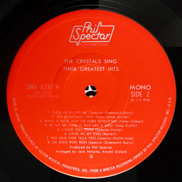 The Crystals - The Crystals Sing Their Greatest Hits (Vinyl, LP, Compilation, Reissue, Mono) Very Good Plus (VG+) / Very Good Plus (VG+)