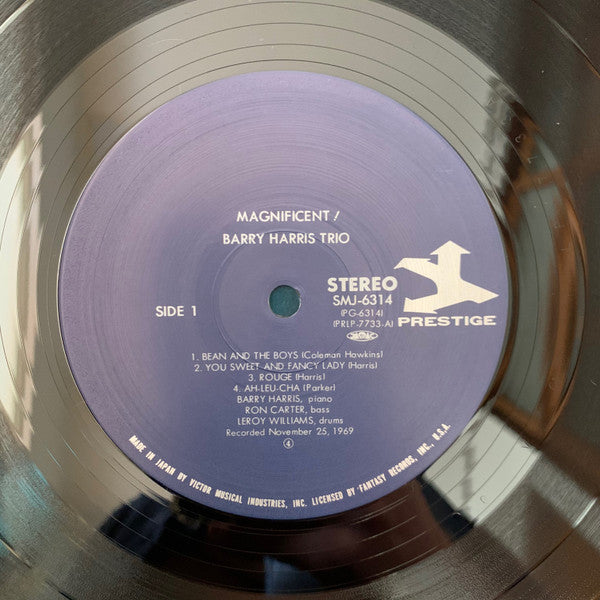 Barry Harris Trio - Magnificent! (Vinyl, LP, Album, Reissue, Stereo) Near Mint (NM or M-) / Very Good Plus (VG+)
