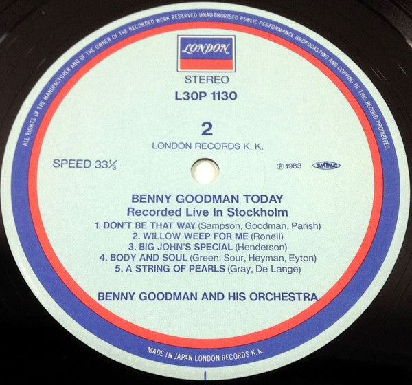 Benny Goodman And His Orchestra - Benny Goodman In Concert (Recorded Live In Stockholm) (2xVinyl, LP, Album, Stereo) Near Mint (NM or M-) / Very Good (VG)