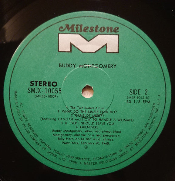 Buddy Montgomery - The Two-Sided Album (Vinyl, LP, Album, Stereo) Very Good (VG) / Good Plus (G+)
