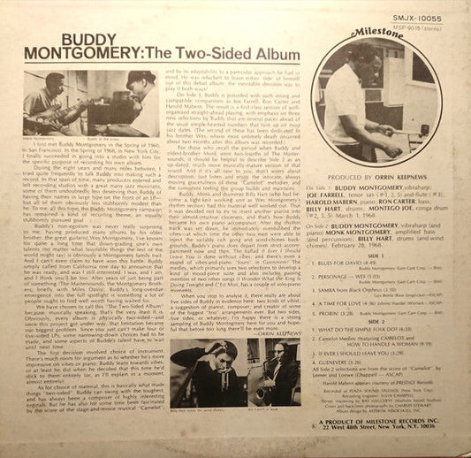Buddy Montgomery - The Two-Sided Album (Vinyl, LP, Album, Stereo) Very Good (VG) / Good Plus (G+)