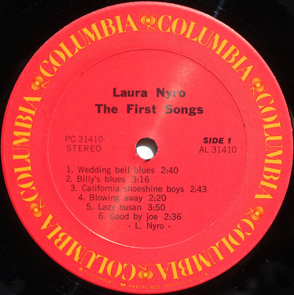 Laura Nyro - The First Songs (Vinyl, LP, Album, Reissue, Stereo) Near Mint (NM or M-) / Very Good Plus (VG+)