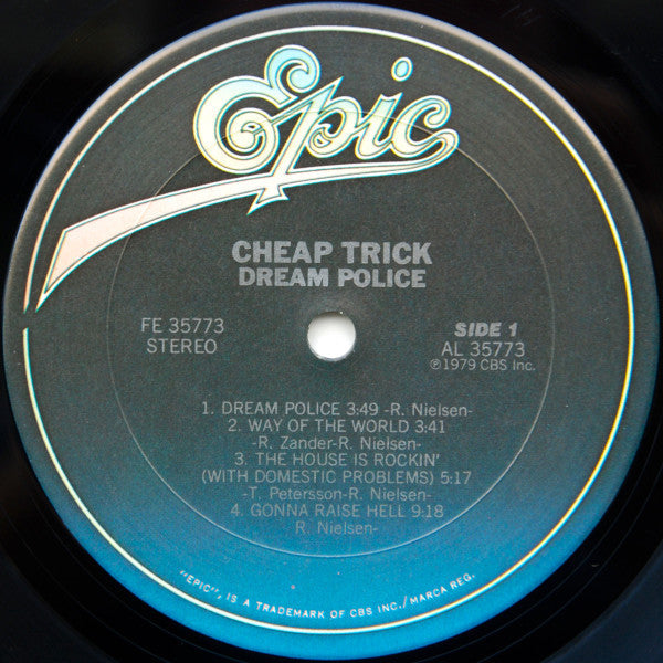 Cheap Trick - Dream Police (Vinyl, LP, Album, Stereo) Very Good (VG) / Very Good Plus (VG+)