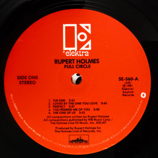 Rupert Holmes - Full Circle (Vinyl, LP, Album) Very Good (VG) / Very Good (VG)