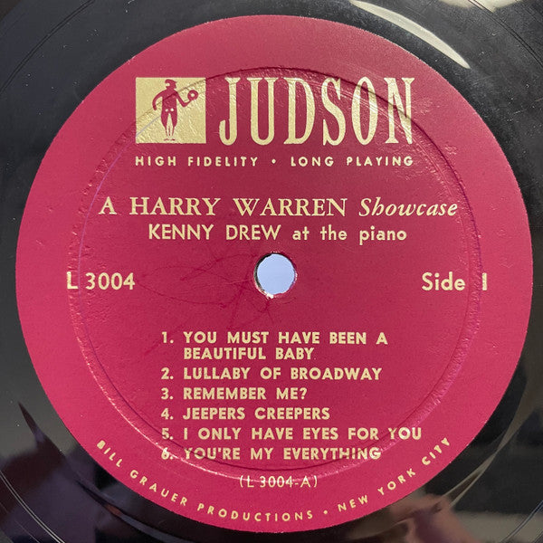 Kenny Drew - A Harry Warren Showcase (Vinyl, LP, Album, Mono) Near Mint (NM or M-) / Very Good Plus (VG+)