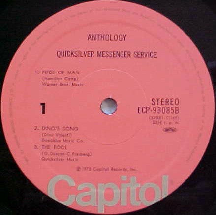 Quicksilver Messenger Service - Anthology (2xVinyl, LP, Compilation) Very Good (VG) / Very Good Plus (VG+)
