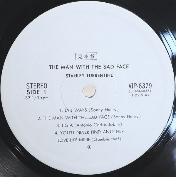 Stanley Turrentine - The Man With The Sad Face (Vinyl, LP, Album, Promo) Very Good Plus (VG+) / Very Good Plus (VG+)