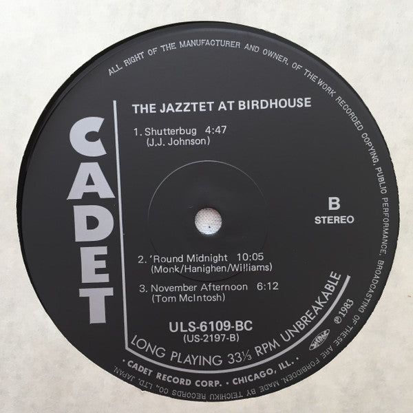 The Jazztet - At Birdhouse (Vinyl, LP, Album, Reissue, Stereo) Near Mint (NM or M-) / Near Mint (NM or M-)