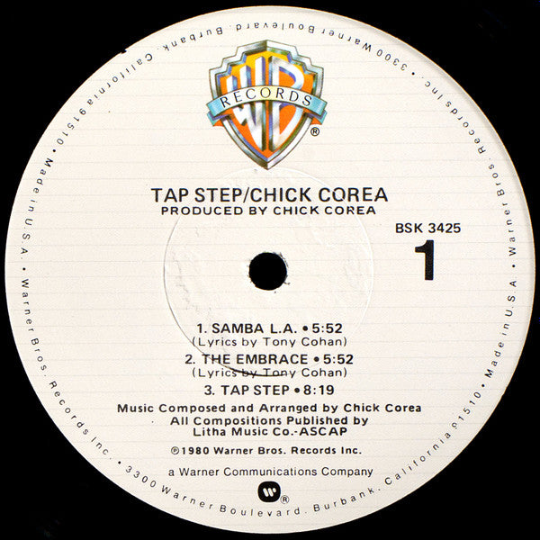 Chick Corea - Tap Step (Vinyl, LP, Album, Stereo) Good Plus (G+) / Good Plus (G+)