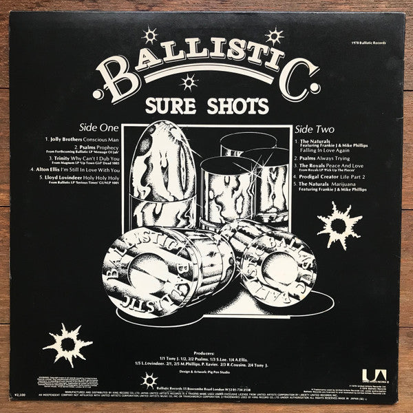 Various - Ballistic Sure Shots (Vinyl, LP, Compilation, Promo) Very Good (VG) / Very Good Plus (VG+)