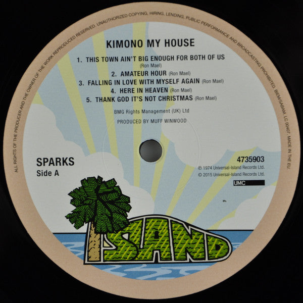 Sparks - Kimono My House (Vinyl, LP, Album, Reissue, Remastered, Repress) Very Good Plus (VG+) / Near Mint (NM or M-)