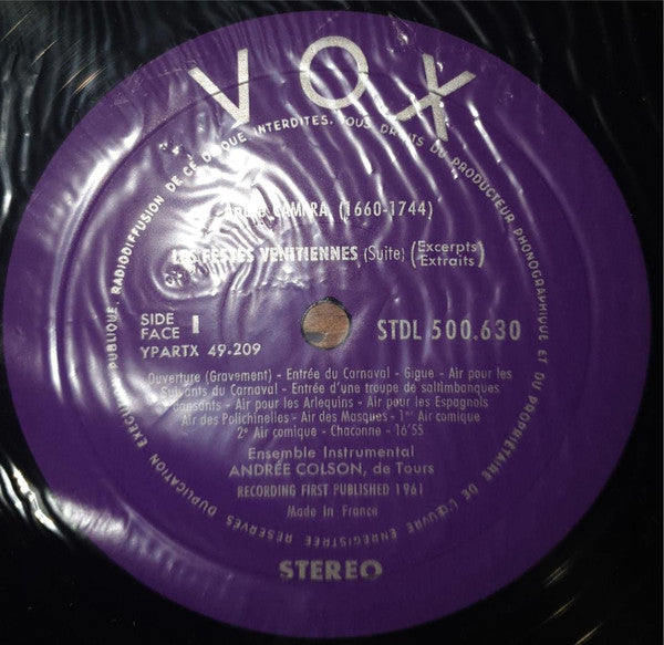 Marc Antoine Charpentier - Charpentier - Campra - Mouret (Vinyl, LP, Stereo) Very Good Plus (VG+) / Very Good Plus (VG+)