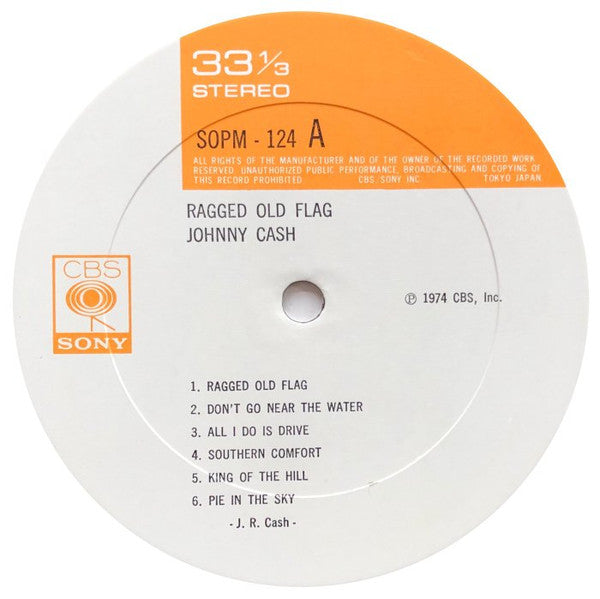 Johnny Cash - Ragged Old Flag (Vinyl, LP, Album) Very Good Plus (VG+) / Very Good (VG)