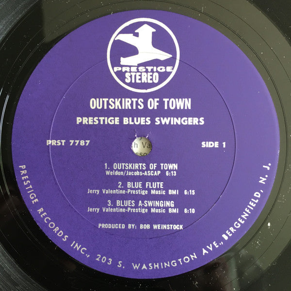 The Prestige Blues-Swingers - Outskirts Of Town (Vinyl, LP, Album, Reissue, Stereo) Good Plus (G+) / Very Good (VG)