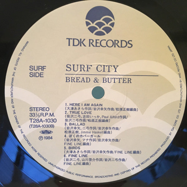 Bread & Butter (4) - Surf City (Vinyl, LP, Compilation, Stereo) Very Good Plus (VG+) / Good Plus (G+)