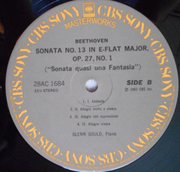 Ludwig van Beethoven - Sonatas No. 12, Op. 26 & No. 13, Op. 27, No. 1 (Vinyl, LP, Album) Very Good Plus (VG+) / Very Good Plus (VG+)