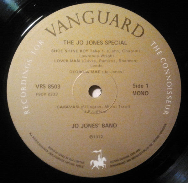 Jo Jones Band - The Jo Jones Special (Vinyl, LP, Album, Mono) Very Good Plus (VG+) / Very Good Plus (VG+)