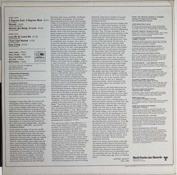 John Lewis (2) - 2 Degrees East, 3 Degrees West (Vinyl, LP, Album, Reissue, Stereo) Good Plus (G+) / Very Good (VG)