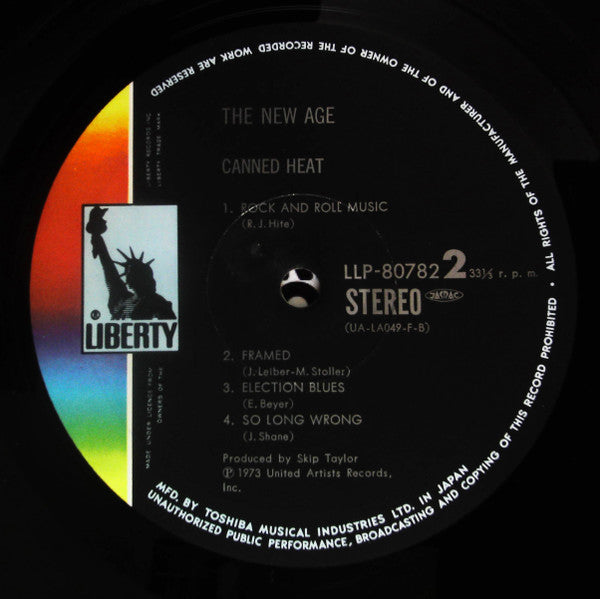 Canned Heat - The New Age (Vinyl, LP, Album) Very Good Plus (VG+) / Very Good Plus (VG+)