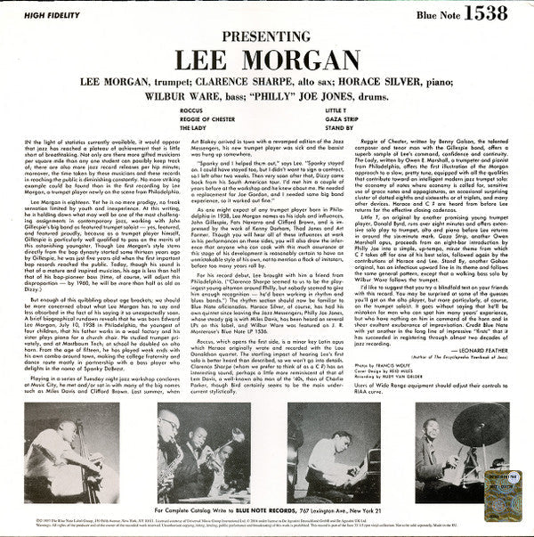 Lee Morgan - Indeed! (Vinyl, LP, Album, Reissue, Mono) Near Mint (NM or M-) / Near Mint (NM or M-)